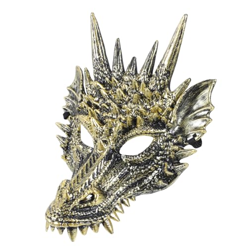 NAMOARLY Gruselige Drachenmaske Für Halloween Tiermaske Für Cosplay Und Partys Perfekte Kopfbedeckung Für Unvergessliche Kostü Events Aus Hochwertigem Material Für von NAMOARLY