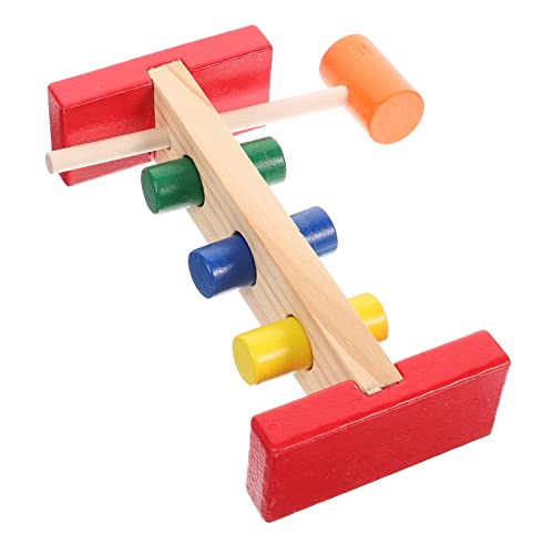 NAMOARLY Holzhammer Set Mit Kognitivem Klopfspiel Pädagogisches Für Fördert Motorik Und Farbverständnis Ideal Für Spielzimmer Und Unterwegs von NAMOARLY