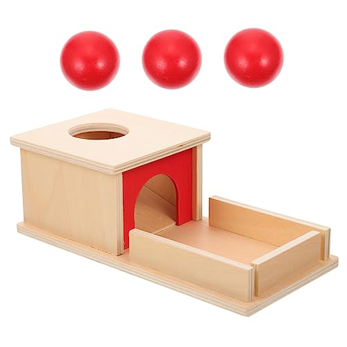 NAMOARLY Montessori Holzspielzeug Für 1 Set Mit 3 Bunten Bällen Zur Der Hand Auge Koordination Und Frühen Bildung Pädagogisches Aus Hochwertigem von NAMOARLY