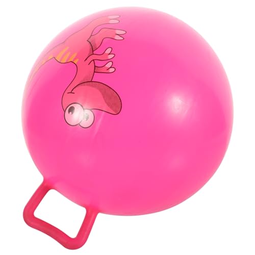 NAMOARLY Hüpfball Für 1PC Aufblasbarer Bounce Ball Mit Griff 25cm Zufällige Farben Lernspielzeug Für Springendes Für Drinnen Und Draußen von NAMOARLY