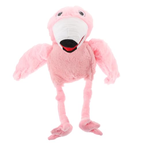 NAMOARLY Interaktive Flamingo Handpuppe Plüsch Vogel Geschichtenerzählpuppe Für Weiches Material Geschichtenerzählen von NAMOARLY