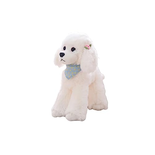 NAMOARLY Spielzeug Für Kinder Kinderpuppe Hund Stofftiere Welpen Kuscheltiere Spielzeughund Einstellen Weiß Pudel Spielzeug Für Haustiere von NAMOARLY
