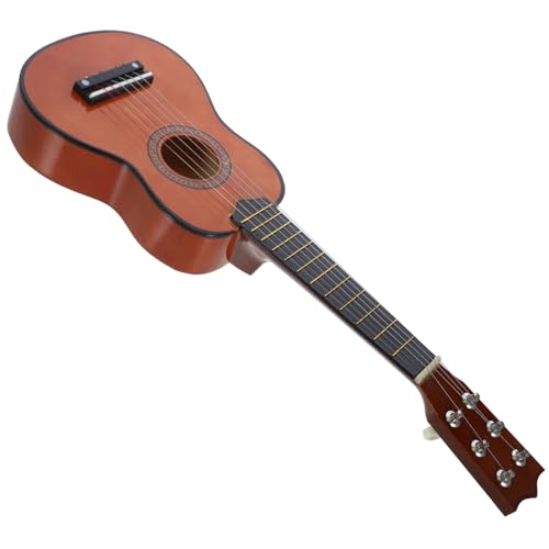 NAMOARLY Lernspielzeug Gitarre Aus Musikinstrument Für Anfänger Kaffeefarbene Gitarre Für Ideales Musikalisches Lernspielzeug Für Jungen Und ädchen von NAMOARLY