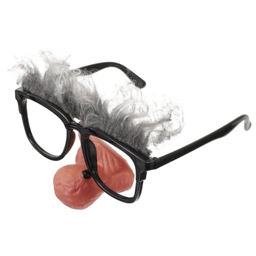 NAMOARLY Lustige Clown Nase Mit Brille Professionelles Kostümzubehör Für Partys Halloween Und Weihnachtsfeiern Große Nase Requisite Für Verkleidungen Und Aufführungen von NAMOARLY