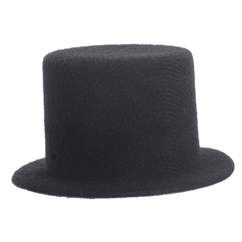 NAMOARLY Mini-Hut Partyhüte Für Erwachsene Trucker-Hut Kleiner Hut Kappe Roboterhut Schutzhelme Top-hat-kostüm Puppe Unisex-Fischerhut Baumwollmütze Mini-zauberhut Clownhut Stoff Black von NAMOARLY