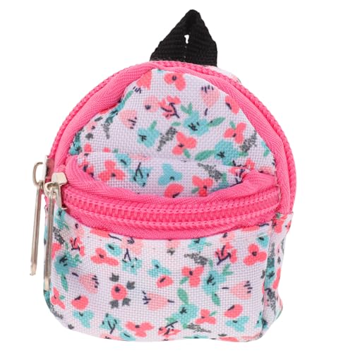 NAMOARLY Mini Puppen Rucksack üßer Doll Backpack Für Puppen Ideales Zubehör Für Puppenoutfits Mini Ornament Zartem Blumenmuster Perfekt Für Kreative Rollenspiele Und von NAMOARLY