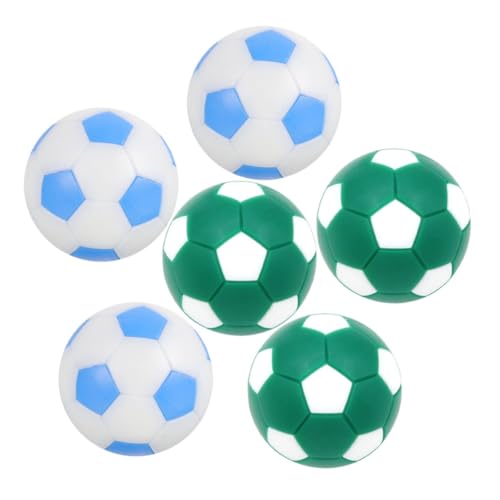 NAMOARLY Mini Tischfußball Bälle Ersatzbälle Für Kicker 32mm Tischfußball Spiel Zubehör Mini Fußball Bälle Dunkelgrün Und Hellblau von NAMOARLY