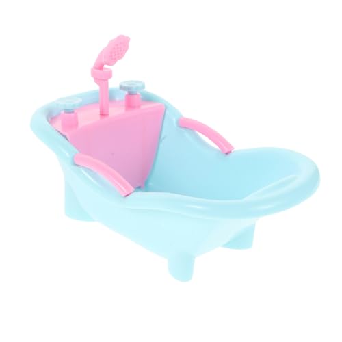 NAMOARLY Mini-badewanne Mini-simulationsspielzeug Miniaturbad Puppenhaus-badewanne Winzige Puppenbadewanne Miniatur-badespielzeug Miniatur-spielspielzeug Babydoll-badewanne Plastik von NAMOARLY