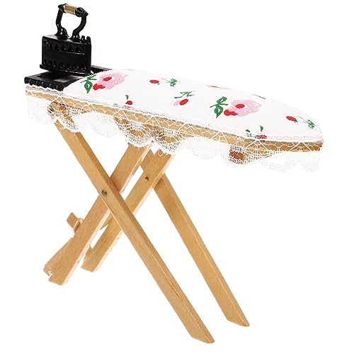 NAMOARLY Miniatur Bügeleisen mit Bügelbrett Puppenhaus Zubehör Realistische Dekoration für Puppenhaus Wohnräume Geschenkidee NAMOARLY Miniatur Bügeleisen mit Bügelbrett Puppenhaus Zubehör Realistische Dekoration für Puppenhaus Wohnräume Geschenkidee von NAMOARLY