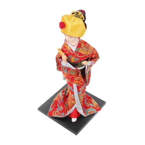 NAMOARLY Miniatur-Geisha-Figuren, Asiatische Kimono-Puppe, Japanische Deko-Puppe, Japanische Sammlerpuppen Für Schlafzimmer-Dekoration Für Künstlerische Präsentation von NAMOARLY