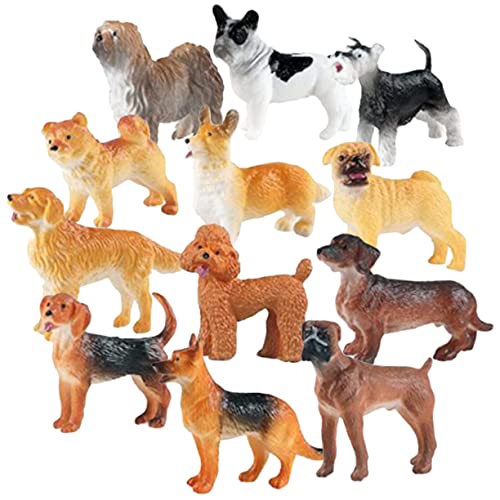 NAMOARLY Miniatur Hund Figuren Realistische Welpen Modelle Lebensnahe Hund Dekofiguren Für Und Sammler Hund Und Dekoration von NAMOARLY