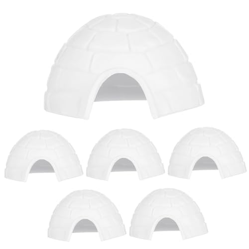 NAMOARLY Miniatur Igloo Modelle Mit Polartieren Realistische Eisbär Spielzeugfiguren Für Kognitive Lernspielzeuge Für Kreative Rollenspiele Und Dekoration von NAMOARLY