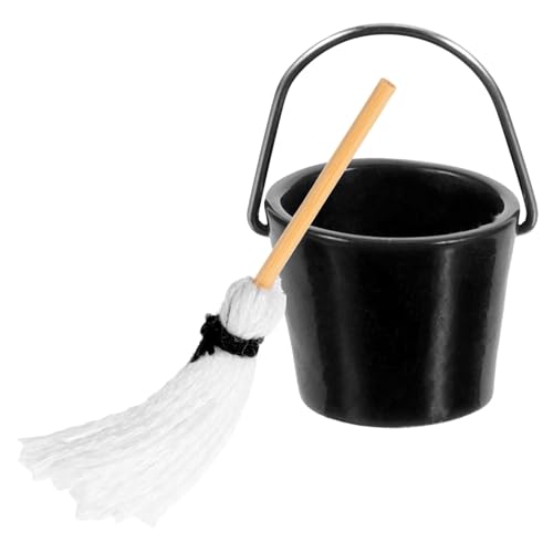 NAMOARLY Miniatur Mopp und Eimer Teilig Langlebige Mini Haus Reinigungswerkzeuge Realistisch Gestaltete Puppenhaus Zubehör Kreative Dekoration für DIY Puppenmöbel und Kleine Häuser NAMOARLY Miniatur Mopp und Eimer Teilig Langlebige Mini Haus Reinigungswerkzeuge Realistisch Gestaltete Puppenhaus Zubehör Kreative Dekoration für DIY Puppenmöbel und Kleine Häuser von NAMOARLY