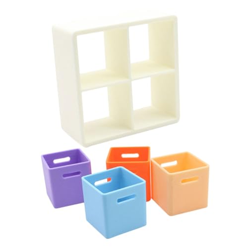 NAMOARLY Miniatur Puppenhaus Aufbewahrungsbox Mini Möbelbox mit Regal Kindersichere Aufbewahrungslösung für Kreative DIY Puppenhaus Organisation NAMOARLY Miniatur Puppenhaus Aufbewahrungsbox Mini Möbelbox mit Regal Kindersichere Aufbewahrungslösung für Kreative DIY Puppenhaus Organisation von NAMOARLY