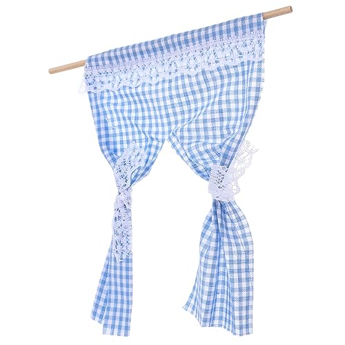 NAMOARLY Miniatur Puppenhaus Spitzenvorhang Realistische Kleine Fensterdekoration Handgefertigt Leicht Langlebig als Foto Requisite für Puppenhaus Szenerien Blau NAMOARLY Miniatur Puppenhaus Spitzenvorhang Realistische Kleine Fensterdekoration Handgefertigt Leicht Langlebig als Foto Requisite für Puppenhaus Szenerien Blau von NAMOARLY