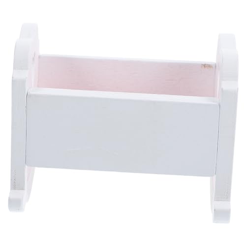 NAMOARLY Miniatur Puppenwiege aus Natürlichem Holz Langlebig und Robust Kompakt und Leicht für Puppenhäuser und Kindliche Fantasie Realistische Mini Dekoration NAMOARLY Miniatur Puppenwiege aus Natürlichem Holz Langlebig und Robust Kompakt und Leicht für Puppenhäuser und Kindliche Fantasie Realistische Mini Dekoration von NAMOARLY