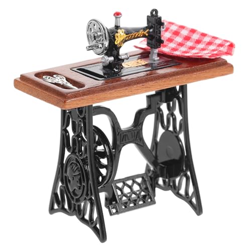 NAMOARLY Miniatur Retro Nähmaschine für Puppenhaus Vintage Deko für Miniaturmöbel Nähmaschine Zubehör für Mikrolandschaft für Fotografie und Dekoration als für Geburtstage und Sammler NAMOARLY Miniatur Retro Nähmaschine für Puppenhaus Vintage Deko für Miniaturmöbel Nähmaschine Zubehör für Mikrolandschaft für Fotografie und Dekoration als für Geburtstage und Sammler von NAMOARLY