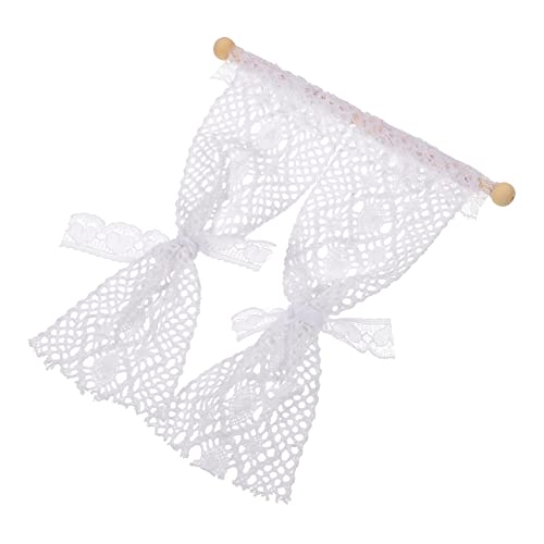 NAMOARLY Miniatur Vorhang Spitzenvorhang für Puppenhaus Fenster Miniaturhaus Zubehör Romantischer Feiner Mini Gardinen für Tiny House und Mini Zimmer Fotogerechtes Modell NAMOARLY Miniatur Vorhang Spitzenvorhang für Puppenhaus Fenster Miniaturhaus Zubehör Romantischer Feiner Mini Gardinen für Tiny House und Mini Zimmer Fotogerechtes Modell von NAMOARLY