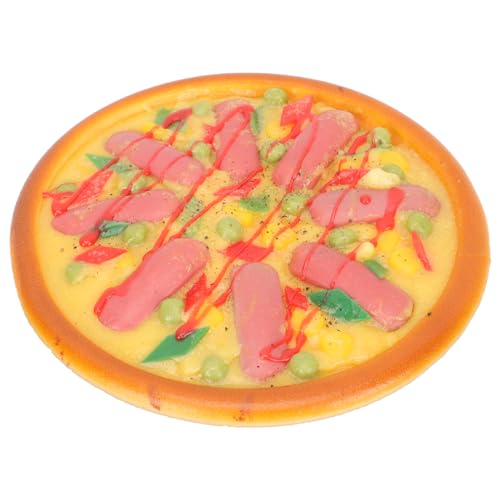 NAMOARLY Miniaturlebensmittel Realistisch Restaurant-spielset Vortäuschen Spielnahrung Für Die Kinderküche Gefälschte Pizza Simulierte Pizza Essen Pizza- Pizza-Modell PVC von NAMOARLY