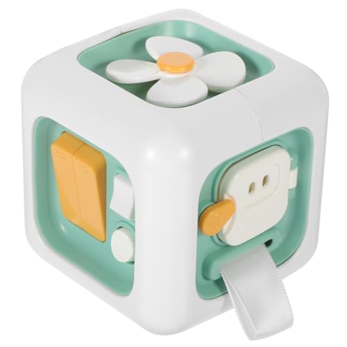 NAMOARLY Baby Kontrast Spielzeug Multifunktionaler Montessori Busy Cube Sensory Für Kleinkinder Pädagogisches Lernspielzeug Zur Von Feinmotorik Und Praktischen Fähigkeiten Grüner 6 Seitiger Würfel von NAMOARLY