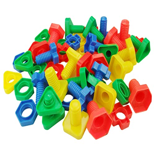 NAMOARLY Montessori Set Für Kleinkinder Jumbo Schrauben Und Muttern Motorisches Fidget Badewannenspielzeug Pädagogische Materialien Für Kreative Spiele Ideal Für Sensorik Und Therapie von NAMOARLY