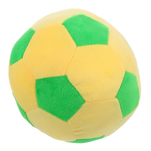 NAMOARLY Multifunktionskissen Fußball weiches Stofftier 19 cm gelb angenehme Haptik für Zuhause Spielzeug dekoratives Kissen für Jungen und Mädchen von NAMOARLY