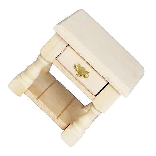 NAMOARLY Miniatur Nachttisch Für Puppenhaus DIY Holz Möbel Mit Schublade Dekorativer Beistelltisch Für Miniaturen Für Sammler Und Miniatur-enthusiasten NAMOARLY Miniatur Nachttisch Für Puppenhaus DIY Holz Möbel Mit Schublade Dekorativer Beistelltisch Für Miniaturen Für Sammler Und Miniatur-enthusiasten von NAMOARLY