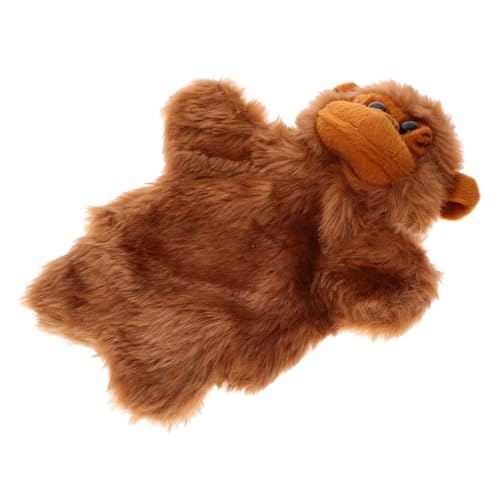 NAMOARLY Orang-utan-tierhandpuppe Handpuppe Für Handpuppe Handpuppen Für Kleinkinder Plüschtier-handpuppen Kreatives Puppenspielzeug Plüsch Handpuppe Brown Pp Baumwolle von NAMOARLY