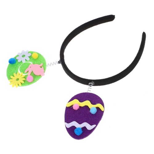 NAMOARLY Ostern Kopfschmuck Stirnband Haar Topper Kostüm Party Prop Ostern Haar Zubehör Ostern Haar Ostern Haar Zubehör Ostern Party Kopfbedeckung Ostern Zubehör Kunststoff von NAMOARLY