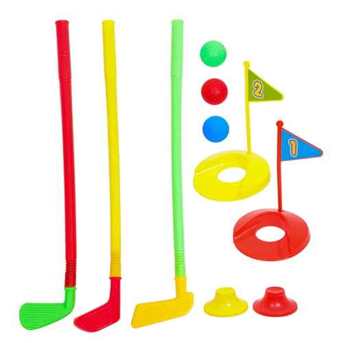 NAMOARLY Outdoor Spielzeug Golfset 10 Teiliges Golfspielzeug Für Lernspielzeug Für Draußen Golfschläger Bälle Und Zubehör Für Kleine Golfer Ideal Für Und Vorschulkinder Kinderspielzeug von NAMOARLY