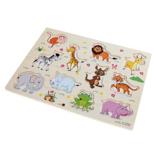 NAMOARLY Holzpuzzle Für Alphabet Und Zahlen Puzzle Board Mit Tierischen Motiven Lernspielzeug Für Kleinkinder Fördert Die Hand Augen Koordination Und Das Frühe Lernen Ideal Als von NAMOARLY