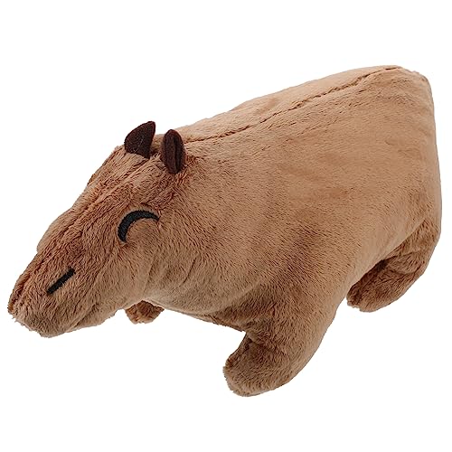 NAMOARLY Plüschtier- Plüsch-Capybara-Puppe Kuscheltiere Kinderspielzeug Gefüllte Puppenspielzeuge Stofftierpuppe Capybara- Light Brown Pp Baumwolle von NAMOARLY