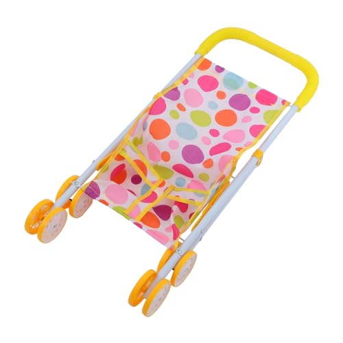 NAMOARLY Puppenwagen Für ädchen Faltbarer Puppenstroller üßer Spielzeugwagen Für Puppen Spielzeugwagen Ideal Für Rollenspiele Und Kreative Aktivitäten CS7882 Eisenstange von NAMOARLY