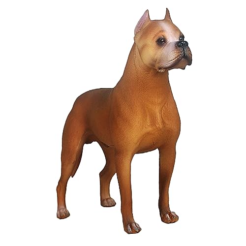 NAMOARLY Realistische Dogge Statue Dekorative Hundfigur Aus üße Hundedekoration Für Zuhause Dekofigur Für Regale Und Sideboards von NAMOARLY