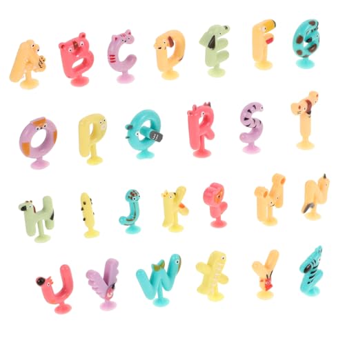 NAMOARLY Saugnapf Buchstaben Niedliche Tier Alphabet Saugnapf Spielzeuge Für Lernspielzeug Für Badewanne Und Frühe Bildung von NAMOARLY