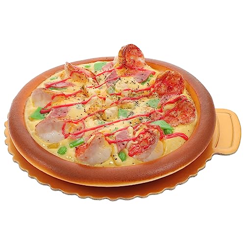 NAMOARLY Simulation Pizza-Modell Pizza- -Requisite Simulation Lebensmittelmodell Gefälschtes Essen Gefälschtes Pizzamodell Gefälschte Pizza-Modell-Requisite Food-Modell PVC von NAMOARLY