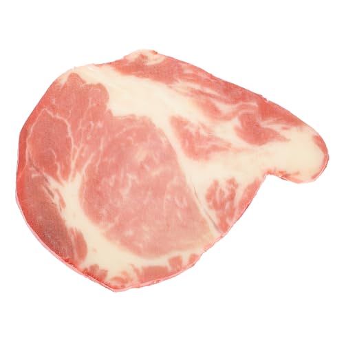 NAMOARLY Simulationsrindfleischmodell gefälschtes Essen künstliches Steakdekor Miniatur für kinderspielzeug falsches Fleisch gefälschtes Rindfleischmodell PVC-Material rot von NAMOARLY