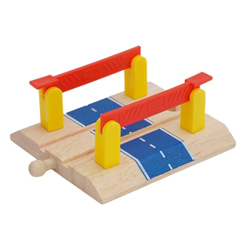 NAMOARLY Spielzeug Aus Holz Gleiszubehör Zug Barriere Eisenbahn Stationen Auto Klebeband Auto-Track-Spielzeug Block Spuren Brücke Bahnstrecke Bahngleis Modell Vorgeben Abs Colorful von NAMOARLY