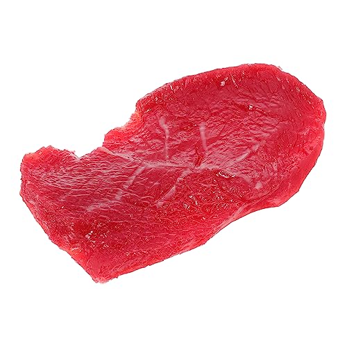 NAMOARLY Steak Fotomodell Gefälschte Zitronen Gefälschtes Obst Gefälschtes Steak Obstdekorationen Gefälschtes Requisitsteak Requisitfleisch Lebensechtes Steakdekor Cupcake Modell von NAMOARLY