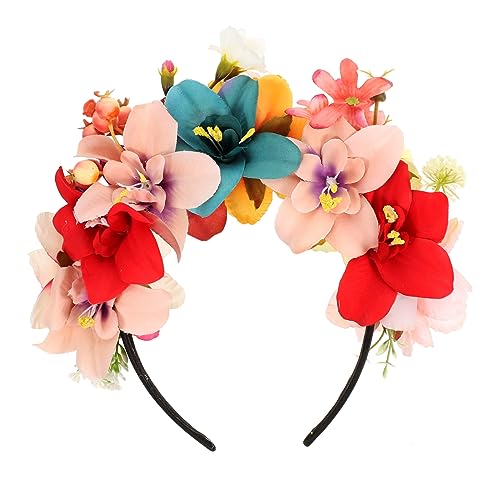 NAMOARLY Stirnband Künstlichen Blumen Blumenkopfschmuck Requisiten Haarband Blumenkopfschmuck Halloween Mini-essen Blumenkrone Mori-abteilung Stoff Braut Schmücken von NAMOARLY