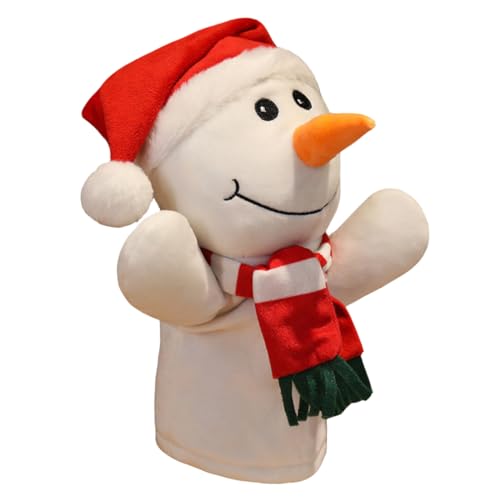 NAMOARLY Niedlicher Weihnachts Schneemann Handpuppen Für Eltern Kind Interaktion üsch Fingerpuppen Für Kreative Lernspiele Und Familienaktivitäten von NAMOARLY