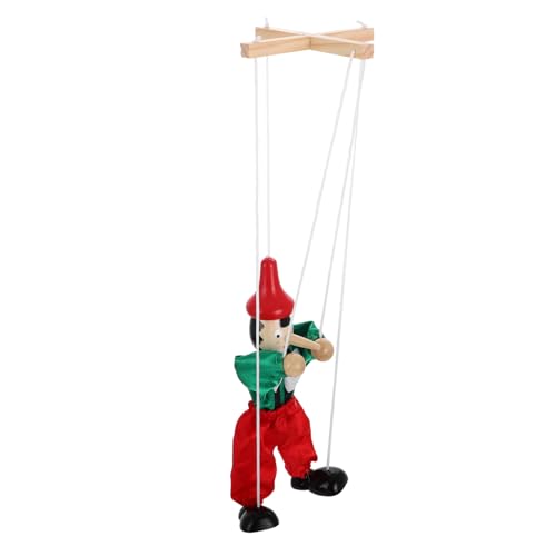 NAMOARLY Zeichenfolge Marionette Zubehör Für Puppenspiele Holzpuppe Lustiges Puppenhandwerk Puppen Für 8-10 Steckpuppenfiguren Handpuppe Menschenfiguren Aus Holz Stoff von NAMOARLY