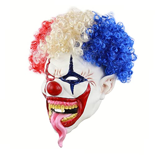 NAMOARLY gruselige Masken halloween halloween assecoires masken für halloween Clown-Kopfmasken-Kostüm Halloween-Kostüm-Party-Requisiten Horror gruselige Halloween-Masken von NAMOARLY