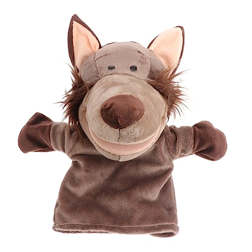 NAMOARLY üsch Handpuppe Wolf Lustiges Tier Handpuppenspielzeug Für Weiches Kuscheltier Für Geschichtenerzähler Ideal Für Rollenspiele Und Kreative Spielzeit von NAMOARLY