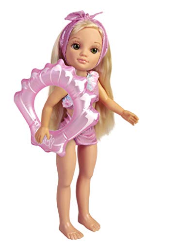 NANCY, Summer Day - doll Dressed in a pink Swimsuit and Float, Submersible Under Water, Recommended for Children from 3 Years (Famosa 700016229) von NANCY