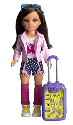 Nancy - Chic Reisen nach New York, Puppe mit Koffern und Zubehör für Kinder ab 3 Jahre, Multicolor (Famosa 700015340) von NANCY