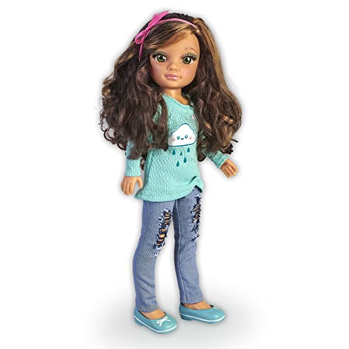 Nancy One Sky Blue Day, Puppe mit dunkelblauer Kleidung und Modeaccessoires, für Mädchen und Jungen ab 3 Jahren, berühmt (700017460) von NANCY