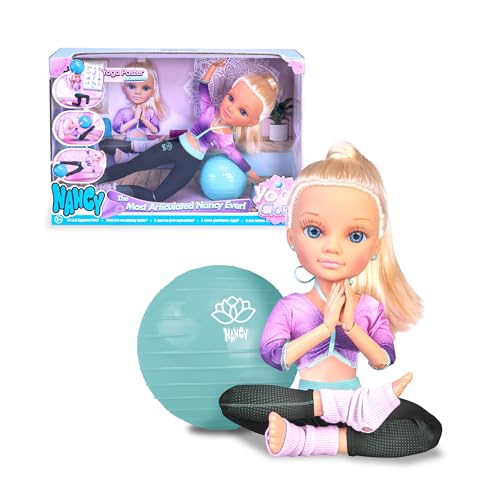 Nancy Yoga Class NAC76000 Yoga-Puppe, flexibel, 16 Gelenkpunkte, inklusive Fitnessball, 3 Jahre von NANCY