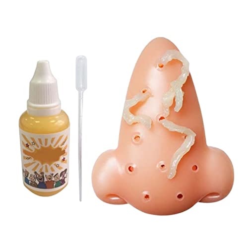 NASSMOSSE Pickle Toy Squeeze Acne Toys Nase Pickle Popping Toy Stress Relief Neufestspielzeug mit 30 ml Additive Lösung Halloween Dekor von NASSMOSSE