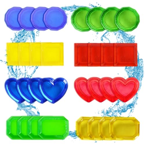 NASSMOSSE Pool Dive Pool Spielzeug sinkenden Tauchspielzeug Bunte Sommer -Schwimmbadspielzeug Unterwasserspielzeug für Kindergeschenk 32pcs von NASSMOSSE